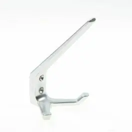 Hermeta Hoed- en jashaak dubbel, alu/naturel 0032-01 Modern