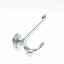 Hermeta Hoed- en jashaak dubbel, alu/naturel 0028-01 Garantie Inbegrepen