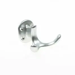 Trendy Hermeta Hoed- en jashaak dubbel, alu/naturel 0029-01