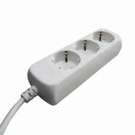 Gecertificeerd Besli 41138 Tafelcontactdoos 3v - 1,5m - Wit