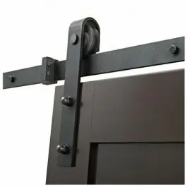 Aanbieding Henderson Rustic loftdeur schuifdeursysteem 3m - Zwart - Wandmontage - Enkele deur - Deurophanging opbouw