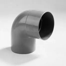 Dyka Bocht 1x mof 1x spie 87.5° PVC grijs keurmerk BRL2012 70mm Aanbieding