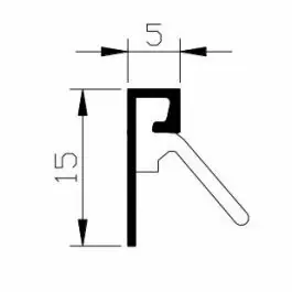Voordeelprijs Luvema Nieuwbouwprofiel acrylbestendig A.4.715.AR in de sponning