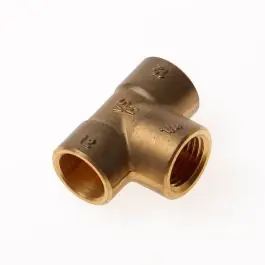 DPS T-stuk kap x binnendraads x kap 12 x 1/4" x 12mm Voordeelprijs