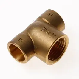 DPS T-stuk kap x binnendraads x kap 15 x 1/2" x 15mm Gecertificeerd