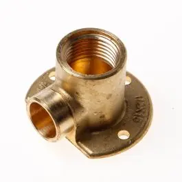 DPS Muurplaat laag binnendraads messing 1/2" x 15mm Snelle Levering