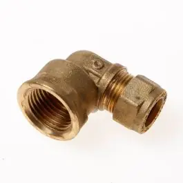 Direct Beschikbaar Installatiebranche Kniekoppeling binnendraads knel 1/2" x 12mm