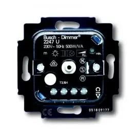 Topkwaliteit Busch-Jaeger Halogeen dimmer voor elektronische trafo 12v inbouw