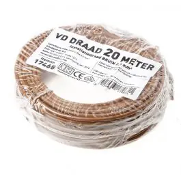 Vd.draadbruin 2.5mm (20mtr) Must-Have