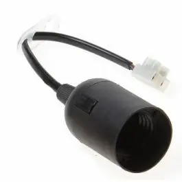 Actieprijs Verhuisfitting zwart E27 set van 3 fittingen