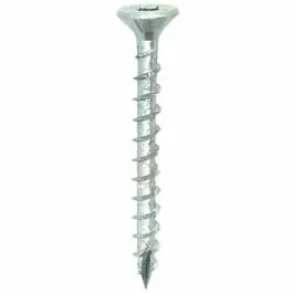 Woodies Ultimate spaanplaatschroef 4x60mm - platkop - verzinkt - voldraad - T20 - 61540443 (Per 200 stuks) Express Levering