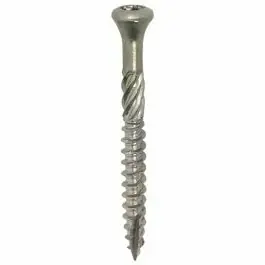 Woodies vlonderschroef 5x40mm - platkop - RVS/410 - deeldraad - T25 - 61960371 (Per 200 stuks) Op = Op