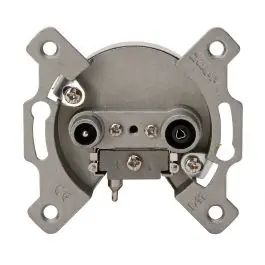 Authentiek Kopp TV en Radio stopcontact (doorgangsdoos en/of einddoos)