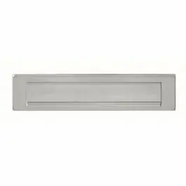 Wereldwijde Verzending Intersteel Briefplaat - RVS - rechthoekig met klep/regenrand - 340x80mm