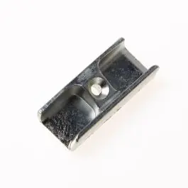 Weekendaanbieding Sluitplaat hout vlak 20mm + pos.nok 8x5 zilve