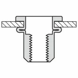 Aanbieding Masterfix Blindklinkmoer M8x17,5mm - RVS (A2) - cilinderkop (Per 250 stuks)