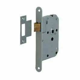 Aanbieding Nemef Loopslot - afgerond - 20 x 174 mm - Staal gelakt - doornmaat 50 mm incl sluitplaat - verpakt in blister - incl kortschild en krukken