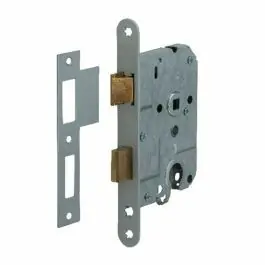 Trendy Nemef Deurslot - afgerond - 20 x 174 mm - Staal gelakt - 1269 - doornmaat 50 mm - PC 55