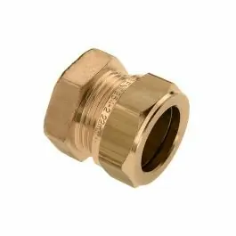 Bonfix 82495 Knel-/eindkoppeling - Messing - 15mm Aanbieding