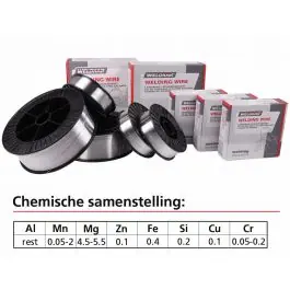 Weldkar Massief AlMg 5 MIG-lasdraad - 1mm - 2kg - 196338706 Modern