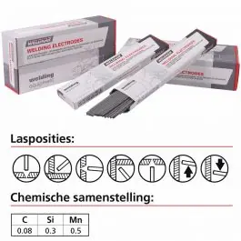 Weekendaanbieding Weldkar Rutiel E 6013-S Laselektrode - 4mm - 2kg - 193538715