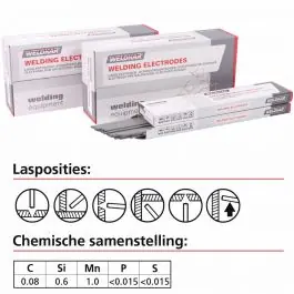 Weldkar Basisch E 7018-1 Laselektrode - 4mm - 193538719 Op = Op