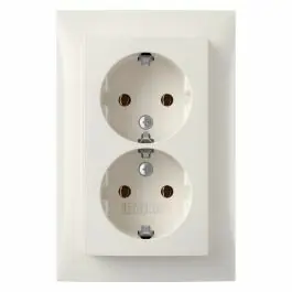 Berker S1 contactdoos inbouw 2-voudig randaarde polarwit los 66.033.51 Limited Edition