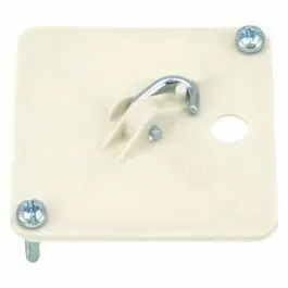 Tijdelijk Beschikbaar Attema centraaldoosdeksel met haak vierkant crÃ¨me 01.477.35