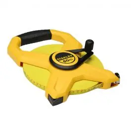 Aanbieding Stanley landmeter fiberglas - 60m x12,7mm