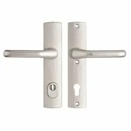 Wereldwijde Verzending Axa Veiligheidsbeslag Premium kruk Flow PC92 anti-kerntrek 242x52x13 aluminium geslepen F1 SKG*** - 6662631192