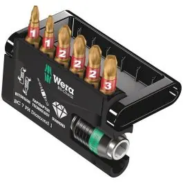 Aanbieding Wera 7-delige bit-check 7 diamond bitset - philips