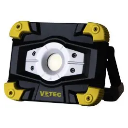 Vetec 55.106.11 7,4V Accu LED bouwlamp - 10W - Oplaadbaar - 1000Lm - IP65 Garantie Inbegrepen