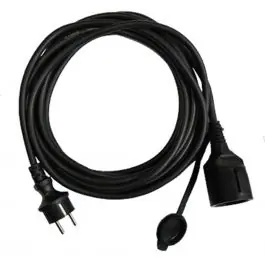 Vetec verlengkabel 15 mtr. 3x1.5 mm. Neopreen - zwart Garantie Inbegrepen