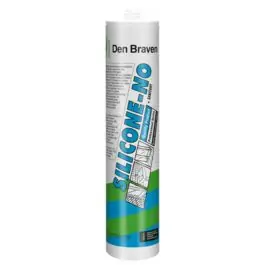 Zwaluw Den Braven 30618950 Silicone-NO Sanitary Siliconenkit - Zwart - 310ml Ambachtelijk