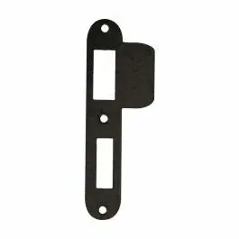 Wereldwijde Verzending AXA sluitplaat voor dag-nachtsloten - PC55 - universeel - afgerond - zwart - 7135