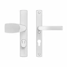 Weekendaanbieding Axa Veiligheidsbeslag Curve Plus smal kruk Wing+Blok PC72 anti-kerntrek omkeerbaar 242x38x15 aluminium geslepen F1 SKG*** - 6765391172K