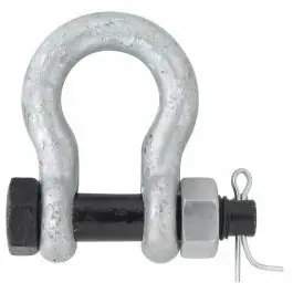 Weekendaanbieding DX® Black Pin Harpsluiting, moerbout WLL 8500 KG beugel 25 mm, pin 28 mm thermisch verzinkt