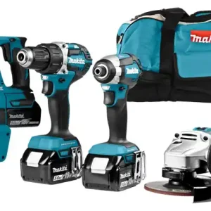 18 V Combiset voor allround boor-, schroef- en slijpwerk Gratis Retour