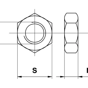 Zeskant moer DIN 934, messing Voordeelprijs